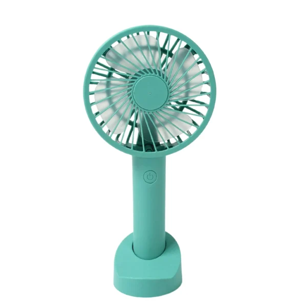 Portable Handheld Fan With 3 Speeds Battery Operated Fan Rechargeable Multi Colors As Base Phone Holder Fan (Battery Included) - Image 5