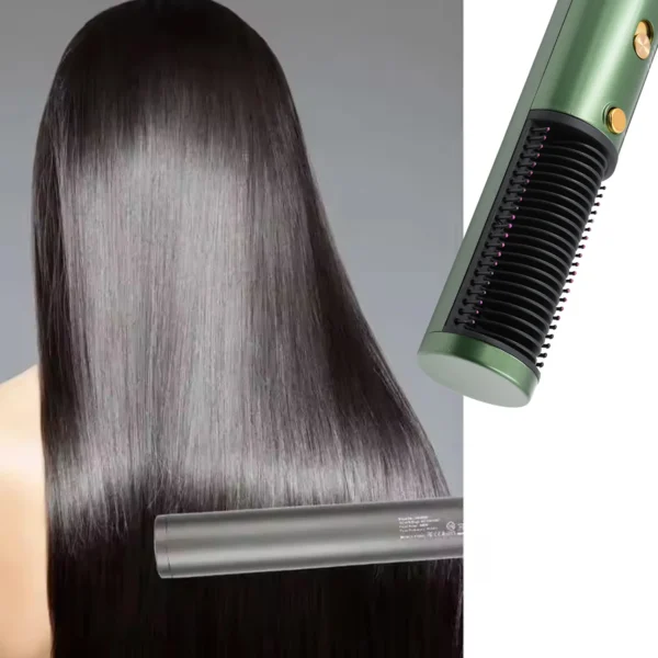 HAIR STRAIGHTENER COMB, ANTI SCALD HOT COMB NEGATIVE ION HAIR STRAIGHTENER BRUSH. - Image 3