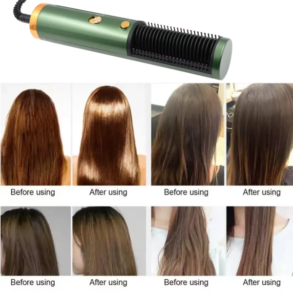 HAIR STRAIGHTENER COMB, ANTI SCALD HOT COMB NEGATIVE ION HAIR STRAIGHTENER BRUSH. - Image 5