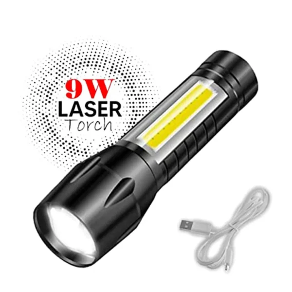 Mini Search Rechargeable LED Long Range Flashlight Emergency Light Torch - Image 7