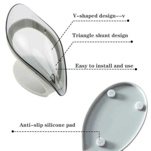 New Leaf Soap Box Used In All Kinds Of Household And Bathroom Places As A Soap Stand And Case. - Image 2